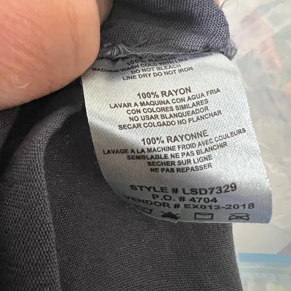 Dark Blue and Black Off the Shoulder Embroidered Tunic Mini Dress - Picture 7 of 8